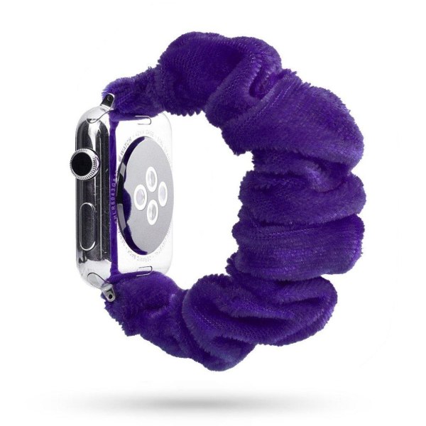 Apple Watch Series 5 40mm pattern cloth watch band - Dark Purple Purple