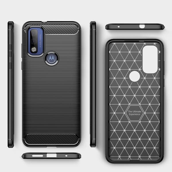 Carbon Flex Suojakotelo Motorola G Pure - Musta Black