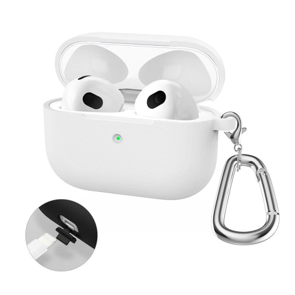 HAT-PRINCE AirPods Pro 2 silicone case with carabiner - White White