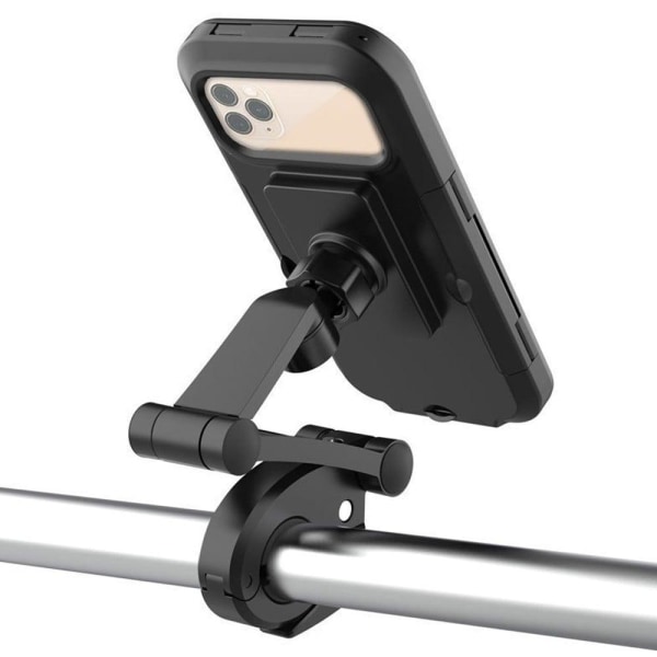 Universal bicycle handlebar phone holder - Black / Size: L Black