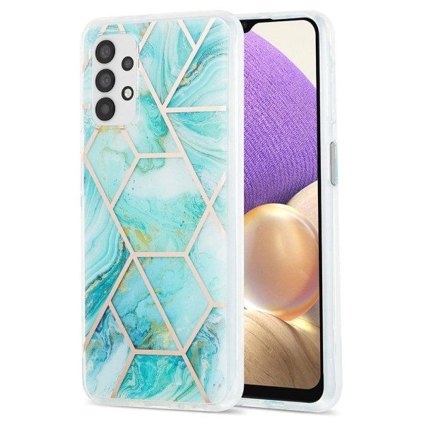 Marble design Samsung Galaxy A13 4G kotelot - Sininen Blue