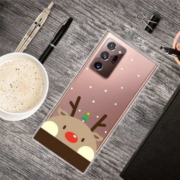 Christmas Samsung Galaxy Note 20 Ultra case - Cute Elk Brown