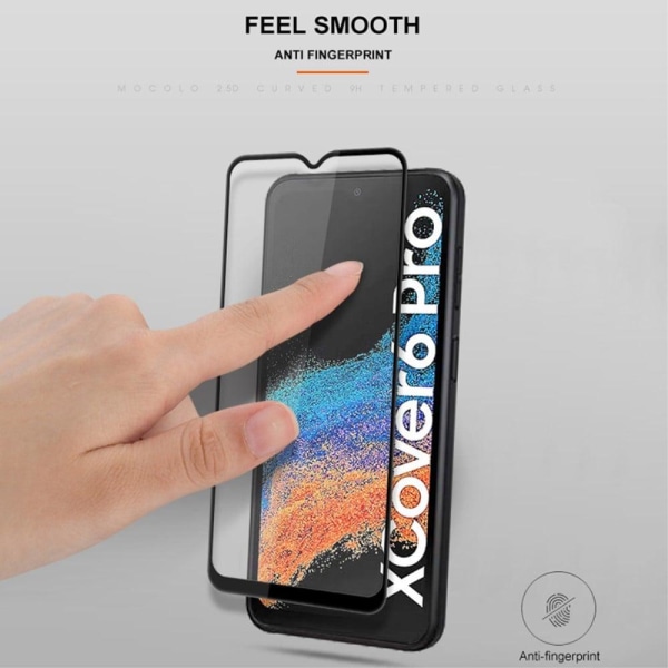 MOCOLO HD Samsung Galaxy Xcover 6 Pro skærmbeskytter i hærdet glas - Sort Udgave Transparent