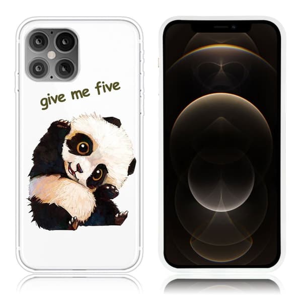 Deco iPhone 12 / 12 Pro Etui - Herlig Panda White