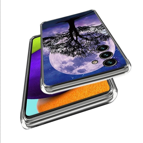 Deco Samsung Galaxy A54 Suojakotelo - Puu And Moon Purple