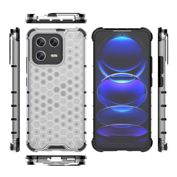 Bofink Honeycomb Xiaomi 13 Suojakotelo - Harmaa Silver grey