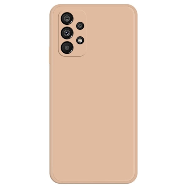 Viistetty pudotuksenesto kumipäällysteinen kansi Samsung Galaxy A73 - Oranssi Orange