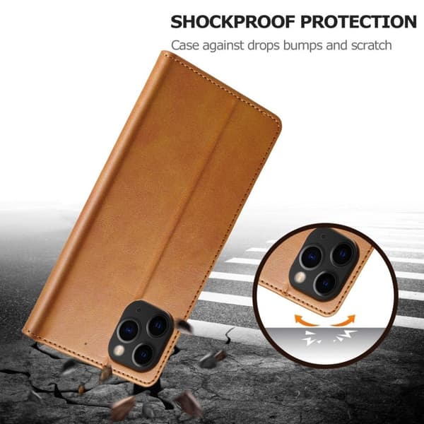 LC.Imeeke iPhone 12 Mini Flippetui - Brun Brown