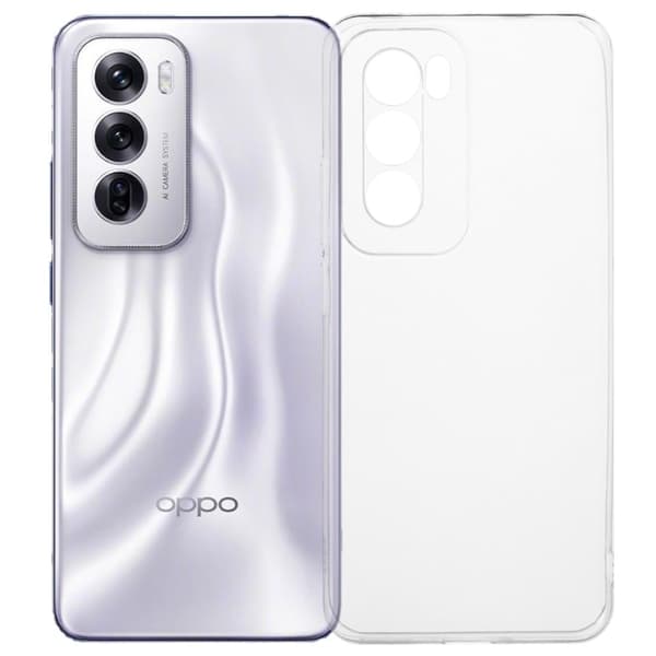 Tunt genomskinligt Oppo Reno12 skal Transparent