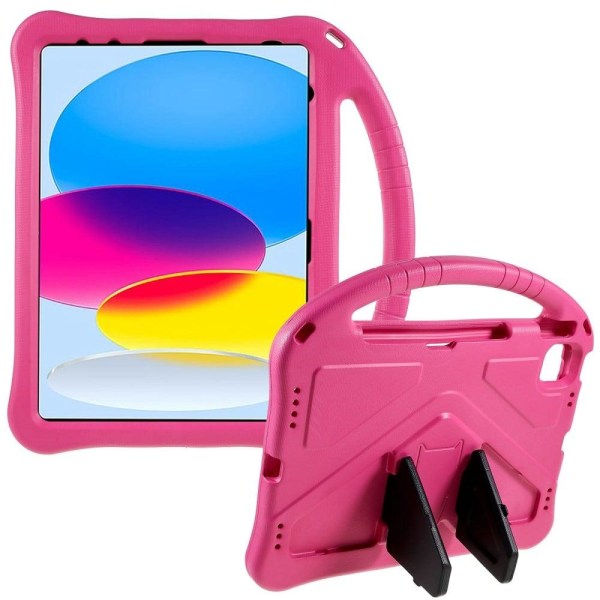 iPad 10.9 (2022) EVA robust fodral med kickstand - Ros Rosa