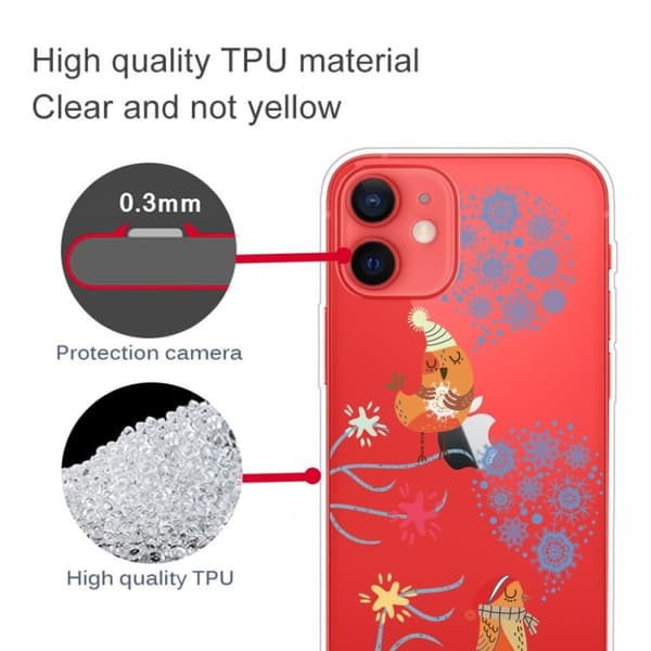 Joulu iPhone 12 Mini tapauksessa - Laulavat Linnut Brown