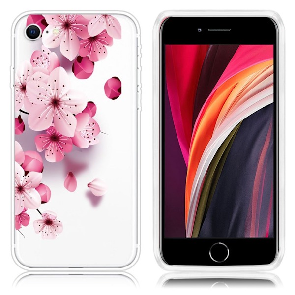 Deco iPhone SE 2020 deksel - Sakura Multicolor