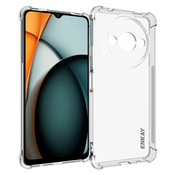 ENKAY klart fallsikkert etui for Xiaomi Redmi A3 Transparent