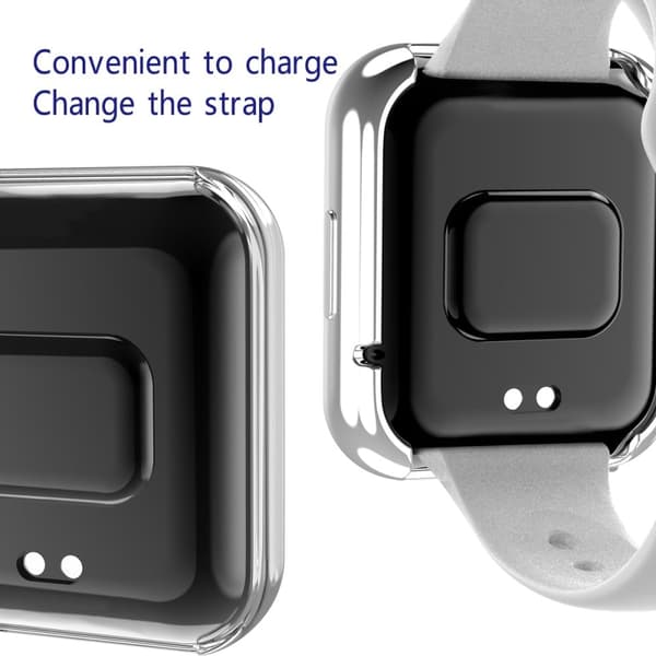 Xiaomi Redmi Watch 2 elektropläterat TPU-skydd - Silver Silvergrå
