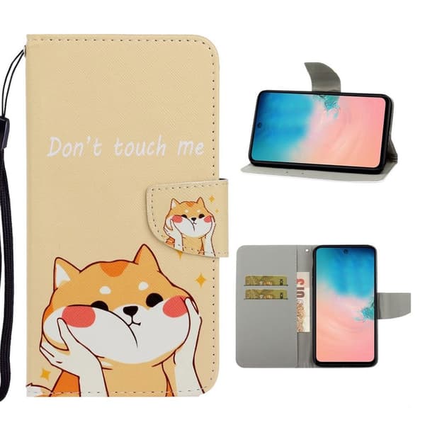 Wonderland Samsung Galaxy A71 flip etui - Gul Cat Yellow