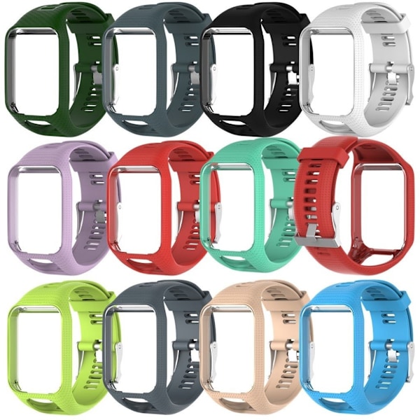 TomTom Runner/Spark/Adventurer 2/3 blød silikone cover - Sort Black