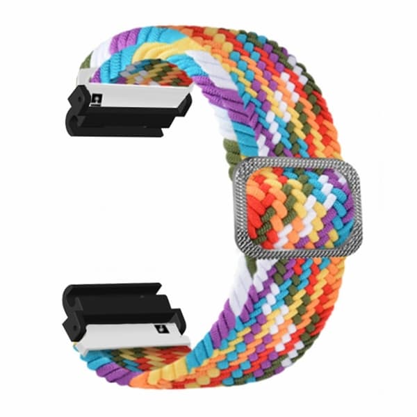 Amazfit T-Rex 2 Ultra elastisk nylonrem - Regnbåge multifärg
