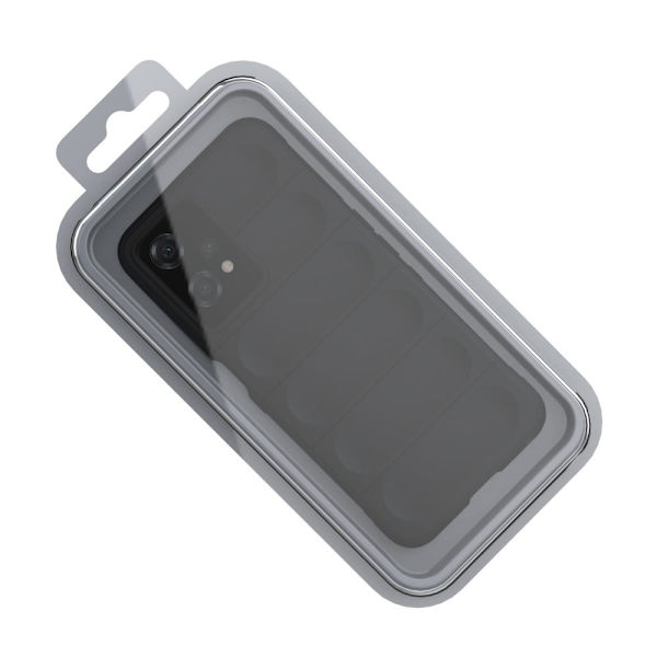 Mjukt greppformat Realme 9 Pro skal - Silver/Grå Silvergrå