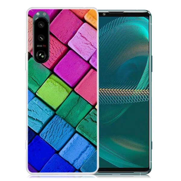 Deco Sony Xperia 5 III Suojakotelo - Colorful Block Multicolor