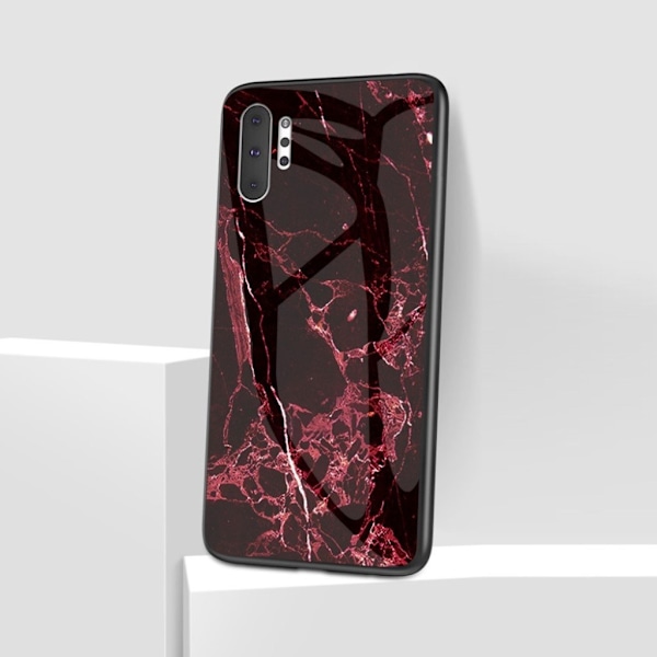 Fantasy Marmor Samsung Galaxy Note 10 Plus skal - Röd Röd