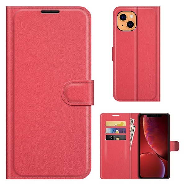 Klassisk iPhone 13 Mini flip etui - Rød Red