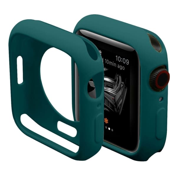 Apple Watch (41mm) TPU-cover i slikfarve - Sortliggrøn Green