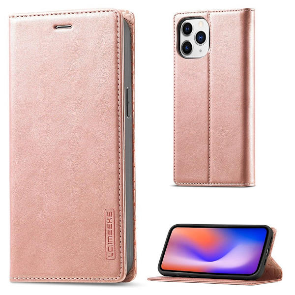 LC.Imeeke iPhone 13 Pro Max Flippetui - Rose Gull Pink