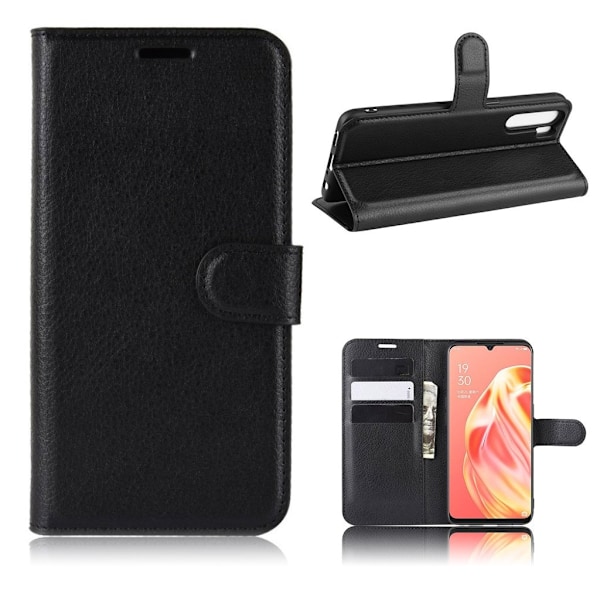 Classic Oppo A91 / Oppo F15 fodral - Svart Svart