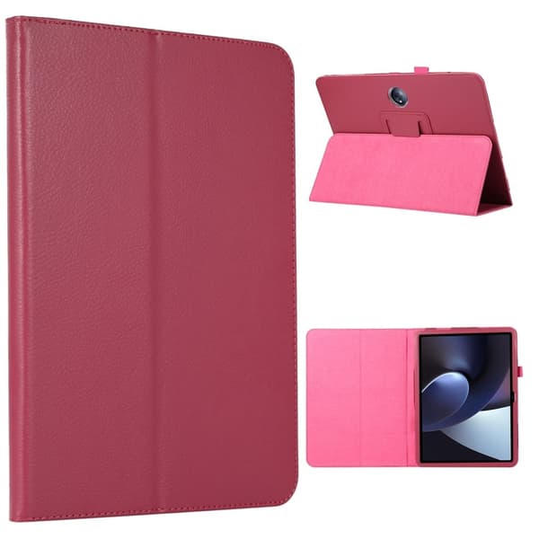 Vikbart fodral med Lichi-textur för OnePlus Pad - Ros Rosa