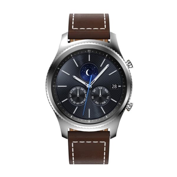 Samsung Gear S3 Frontier klockarmband i äkta läder - Kaffe Brun
