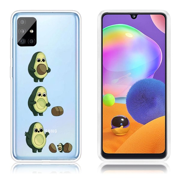Deco Samsung Galaxy A31 kuoret - Avokado Multicolor