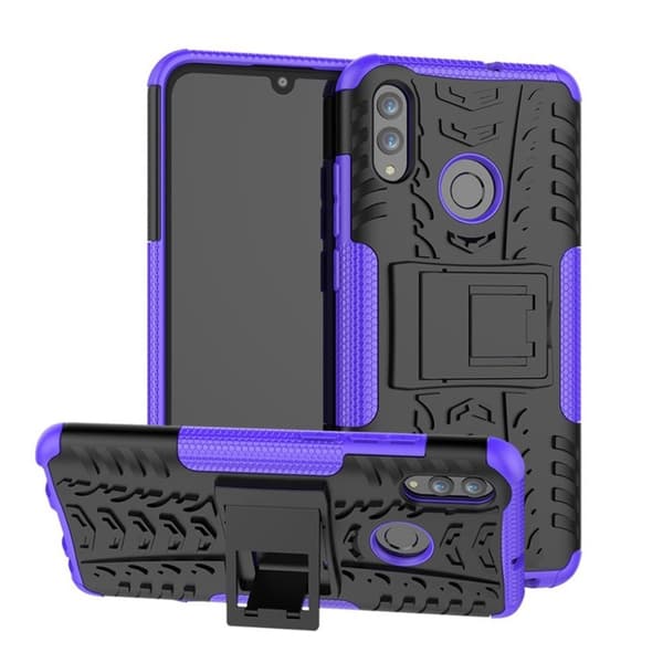 Huawei P Smart 2019 skridsikkert hybrid etui - Lilla Purple