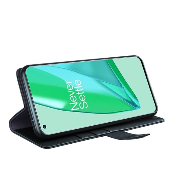 Genuine Nahkakotelo With Credit Card Slots For OnePlus 9 Pro - M Black
