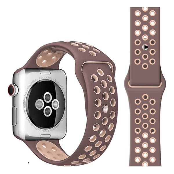 Apple Watch Series 5 / 4 44 mm dobbeltfarget armbånd - Puce Brown