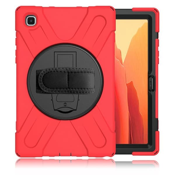 silikone combo etui with strop til Samsung Galaxy Tab A7 10.4 (2020) - rød Red