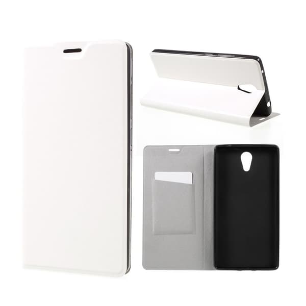Lenovo Phab 2 Horse Lær Flip Etui - Hvit White