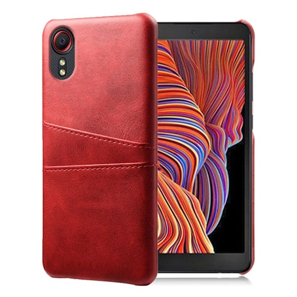 Dual Card case Samsung Galaxy Xcover 5 - Rød Red