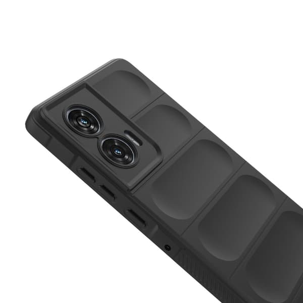 Mjukt greppformat Motorola Edge 50 Fusion skal - Vit Vit