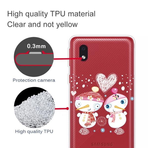 Christmas Samsung Galaxy A01 Core fodral - Couple snögubbe multifärg
