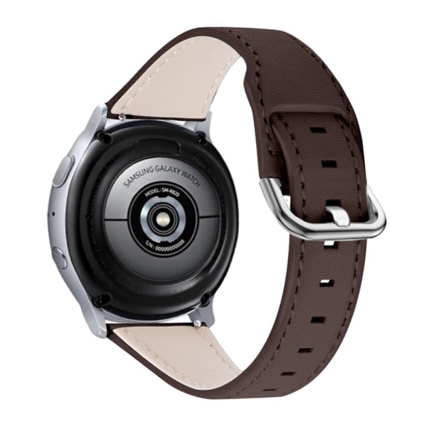 LG Watch Sport cowhide leather watch strap - Chocolate Brown