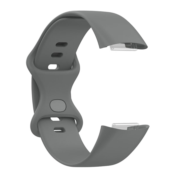 Fitbit Charge 5 enkelt klockarmband i silikon - Grå Silvergrå
