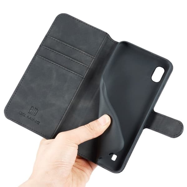 DG.MING Samsung Galaxy A10 Retro Etui - Svart Black