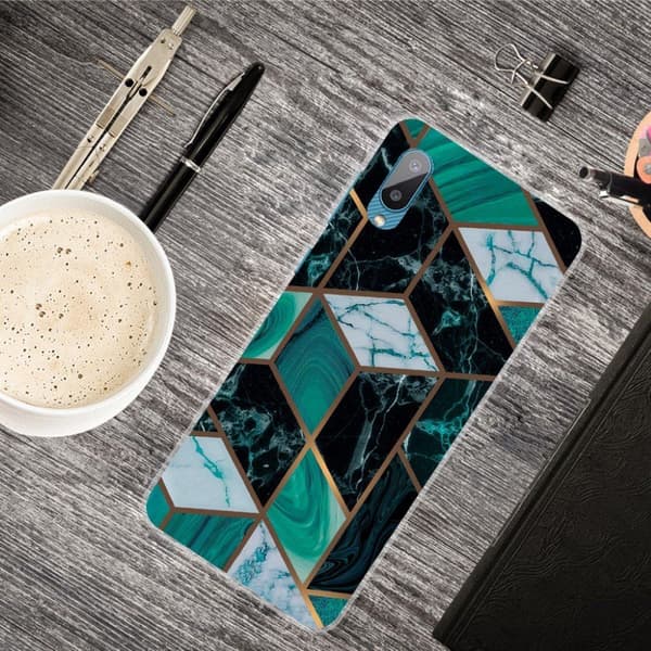 Marmormotiv Samsung Galaxy M02 / Samsung Galaxy A02 skal - Smaragd Marmor Grön