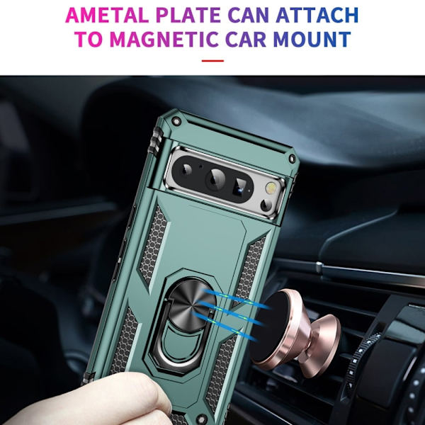 Bofink Combat Google Pixel 8 Pro Etui - Sortliggrøn Green