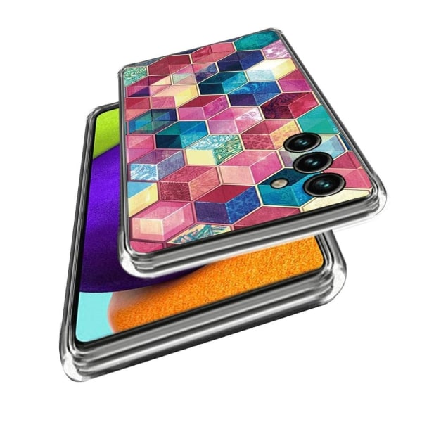Deco Samsung Galaxy A54 Etui - Farverig Blocks Multicolor