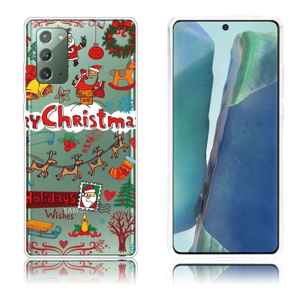 Christmas Samsung Galaxy Note 20 Etui - Christmas Stickers Multicolor