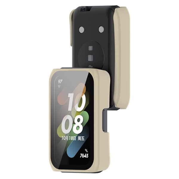 Huawei Band 7 / 6 / Honor Band 6 cover with screen protector - White Vit