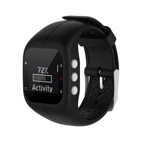 Polar A300 Blød silikone urrem - Sort Black