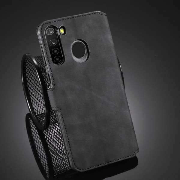 DG.MING Samsung Galaxy A21 Retro Etui - Svart Black