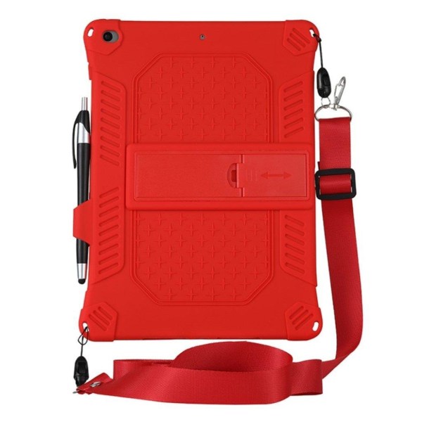 iPad 10.2 (2019) / Air (2019) solid theme leather flip case - Re Red